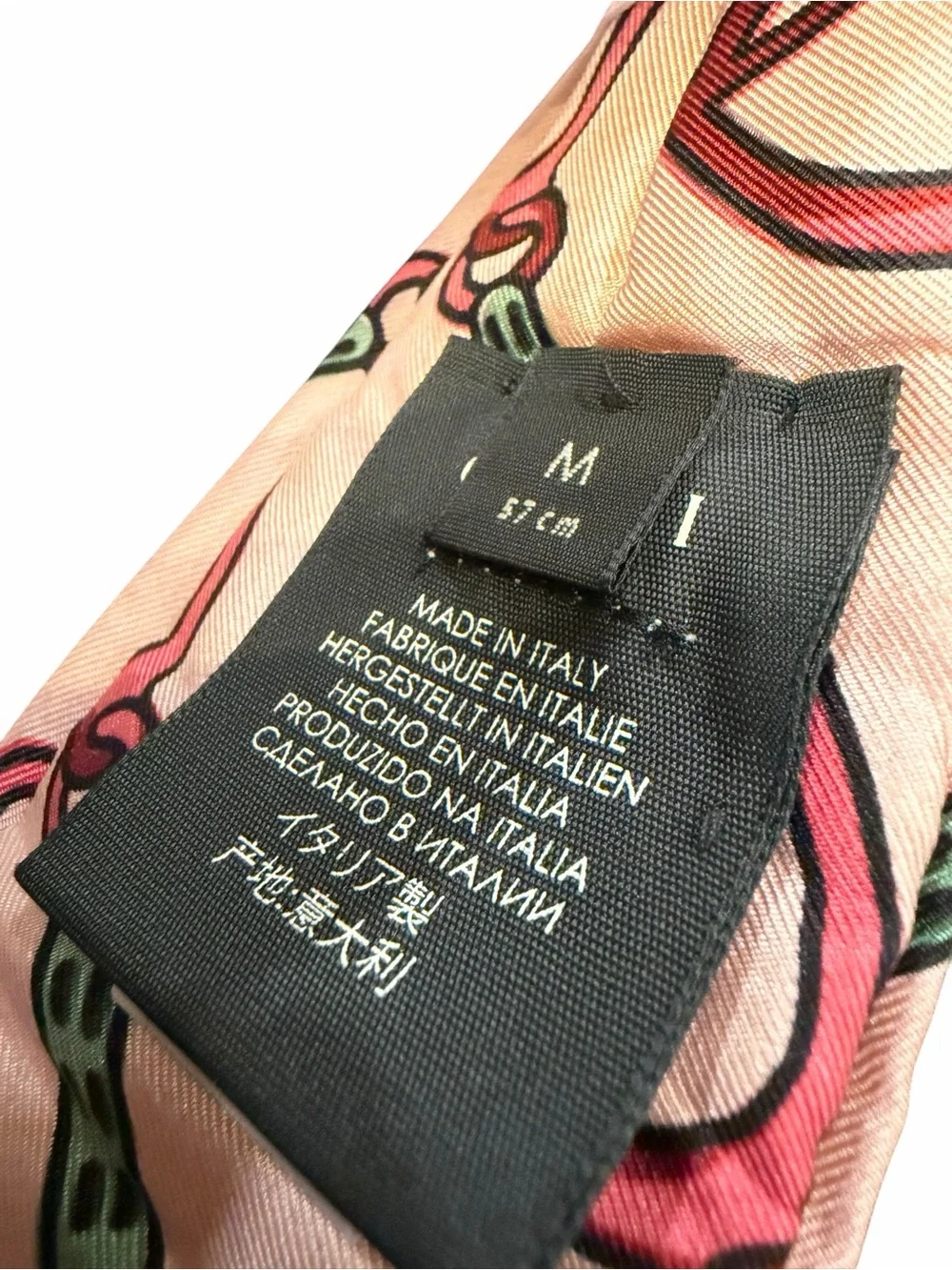 Gucci Pink Printed Silk Headband